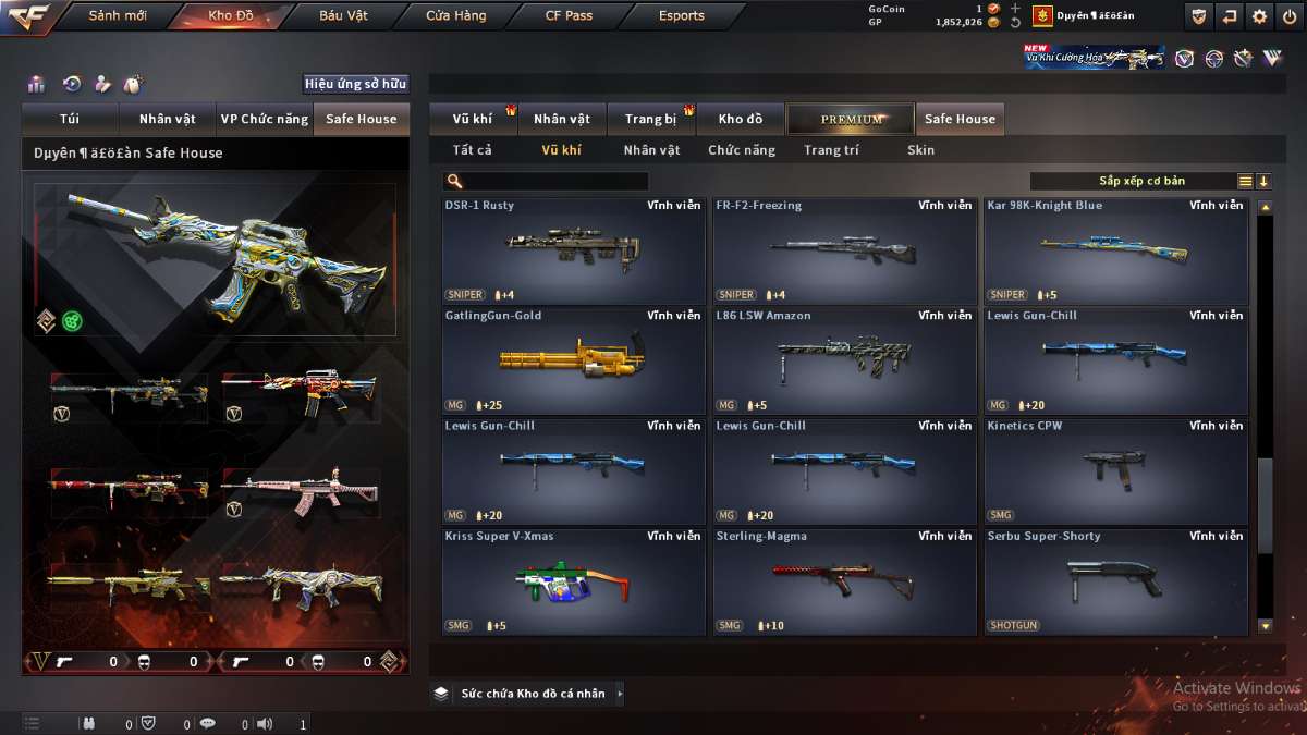shop acc cf uy tin gia re